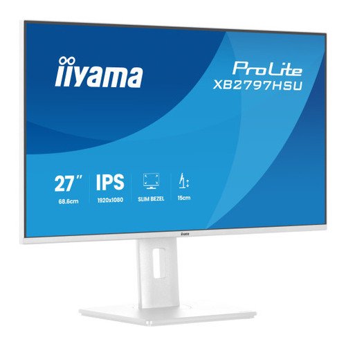 MONITOR IIYAMA PANTALLA PARA PC 68,6 CM (27") 1920 X 1080 PIXELES FULL HD LED PANEL IPS AJUSTABLE-WHITE VERSION-MR22 MONITOR IIYAMA PANTALLA PARA PC 68,6 CM (27") 1920 X 1080 PIXELES FULL HD LED PANEL IPS AJUSTABLE-WHITE VERSION