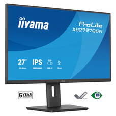 MONITOR IIYAMA, 27", IPS, 4-SIDE SLIM BEZEL 2560X1440 75HZ