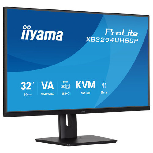 MONITOR IIYAMA, 32 PULGADAS, VA 4K BASE USB-C (95W), CONMUTADOR KVM, PUERTO LAN, COMPATIBILIDAD PIP/PBP-MR46 MONITOR IIYAMA, 32 PULGADAS, VA 4K BASE USB-C (95W), CONMUTADOR KVM, PUERTO LAN, COMPATIBILIDAD PIP/PBP