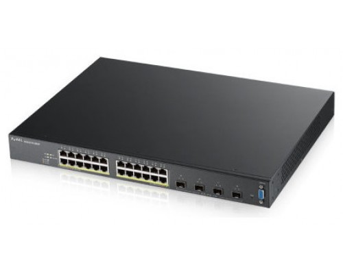 Zyxel XGS2210-28HP Gestionado L2 Gigabit Ethernet (10/100/1000) Energía sobre Ethernet (PoE) 1U Negro