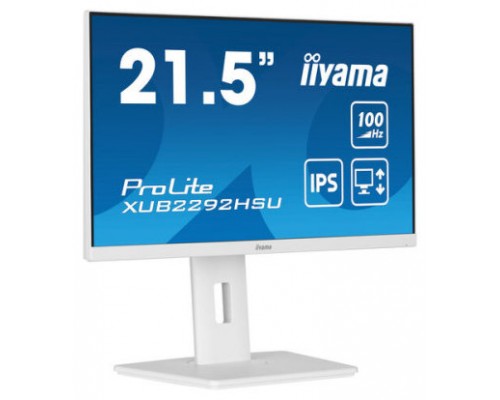 MONITOR IIYAMA 21.5"/1920 x 1080/100Hz /2.1MPX/250CD/FHD/16:9/HDMI/IPSLED/BLANCO