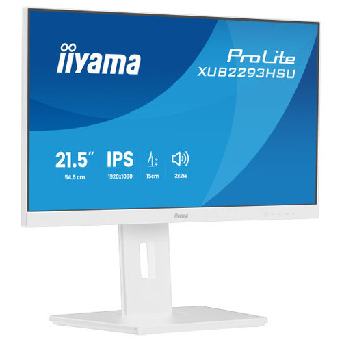 MONITOR IYAMA PROLITE, 21,5 PULAGADS, 54,5 CM, IPS PANEL TECHNOLOGY LED, 1920X1080, 100 HZ, MATE BLANCA-MR17 MONITOR IYAMA PROLITE, 21,5 PULAGADS, 54,5 CM, IPS PANEL TECHNOLOGY LED, 1920X1080, 100 HZ, MATE BLANCA