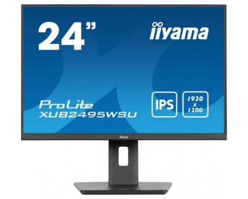 iiyama ProLite XUB2495WSU-B7 pantalla para PC 61 cm (24") 1920 x 1200 Pixeles 4K Ultra HD LED Negro