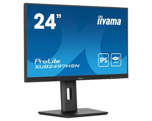 MONITOR IIYAMA 24",PANEL IPS, 100HZ,CONECTOR DOCK USB C,ALTAVO,SALIDA DE AUDIO,PIVOT AMBOS LADOS