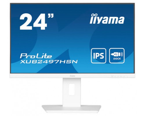 iiyama ProLite XUB2497HSN-W2 pantalla para PC 60,5 cm (23.8") 1920 x 1080 Pixeles Full HD LED Blanco