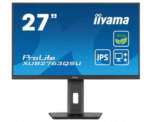 iiyama ProLite XUB2763QSU-B1 pantalla para PC 68,6 cm (27") 2560 x 1440 Pixeles Full HD LED Negro