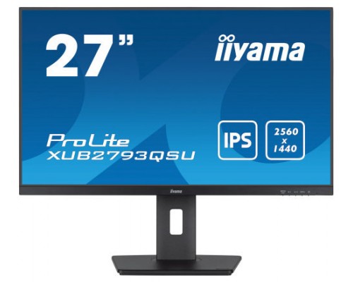 iiyama XUB2793QSU-B7 pantalla para PC 68,6 cm (27") 2560 x 1140 Pixeles Wide Quad HD LED Negro