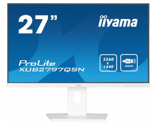 iiyama G-MASTER XUB2797QSN-W2 pantalla para PC 68,6 cm (27") 2560 x 1440 Pixeles 4K Ultra HD LED Blanco