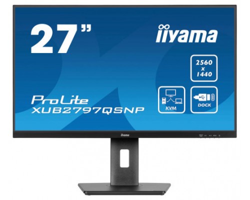 iiyama ProLite XUB2797QSNP-B1 pantalla para PC 68,6 cm (27") 2560 x 1440 Pixeles Wide Quad HD LED Negro