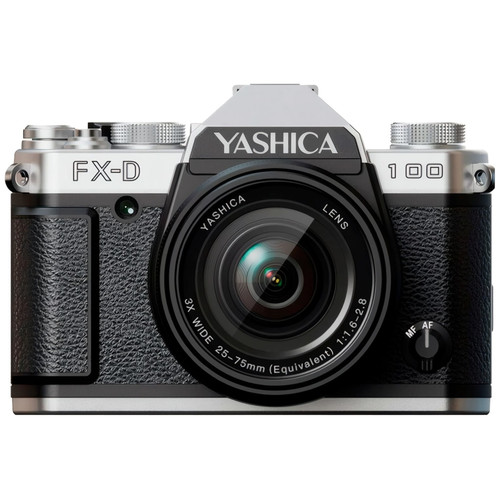YASHICA FX-D 100 SILVER / CÁMARA DIGITAL DE SIMULACIÓN DE PELÍCULA CON ZOOM 3X-M025 YASHICA FX-D 100 SILVER / CÁMARA DIGITAL DE SIMULACIÓN DE PELÍCULA CON ZOOM 3X