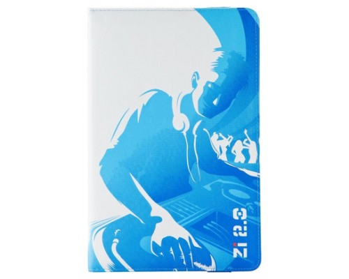 Ziron ZR112 funda para tablet 20,3 cm (8") Folio Azul, Blanco